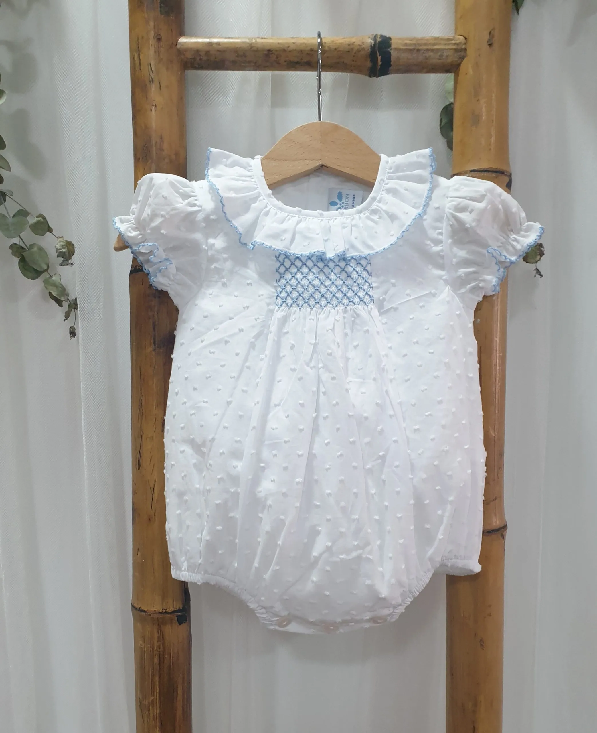 A Pelele punto smock R200852 Plumeti azulón