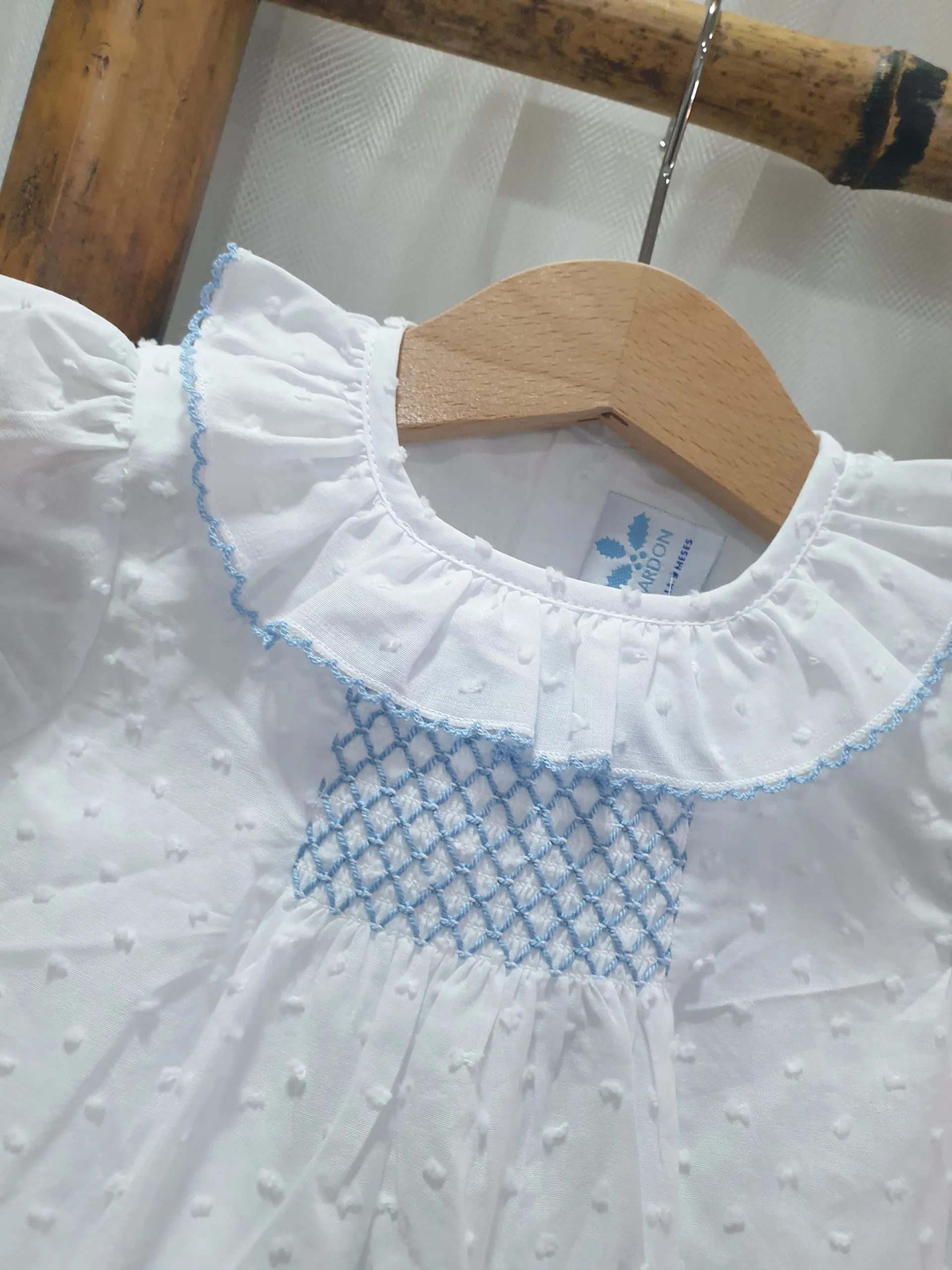 A Pelele punto smock R200852 Plumeti azulón