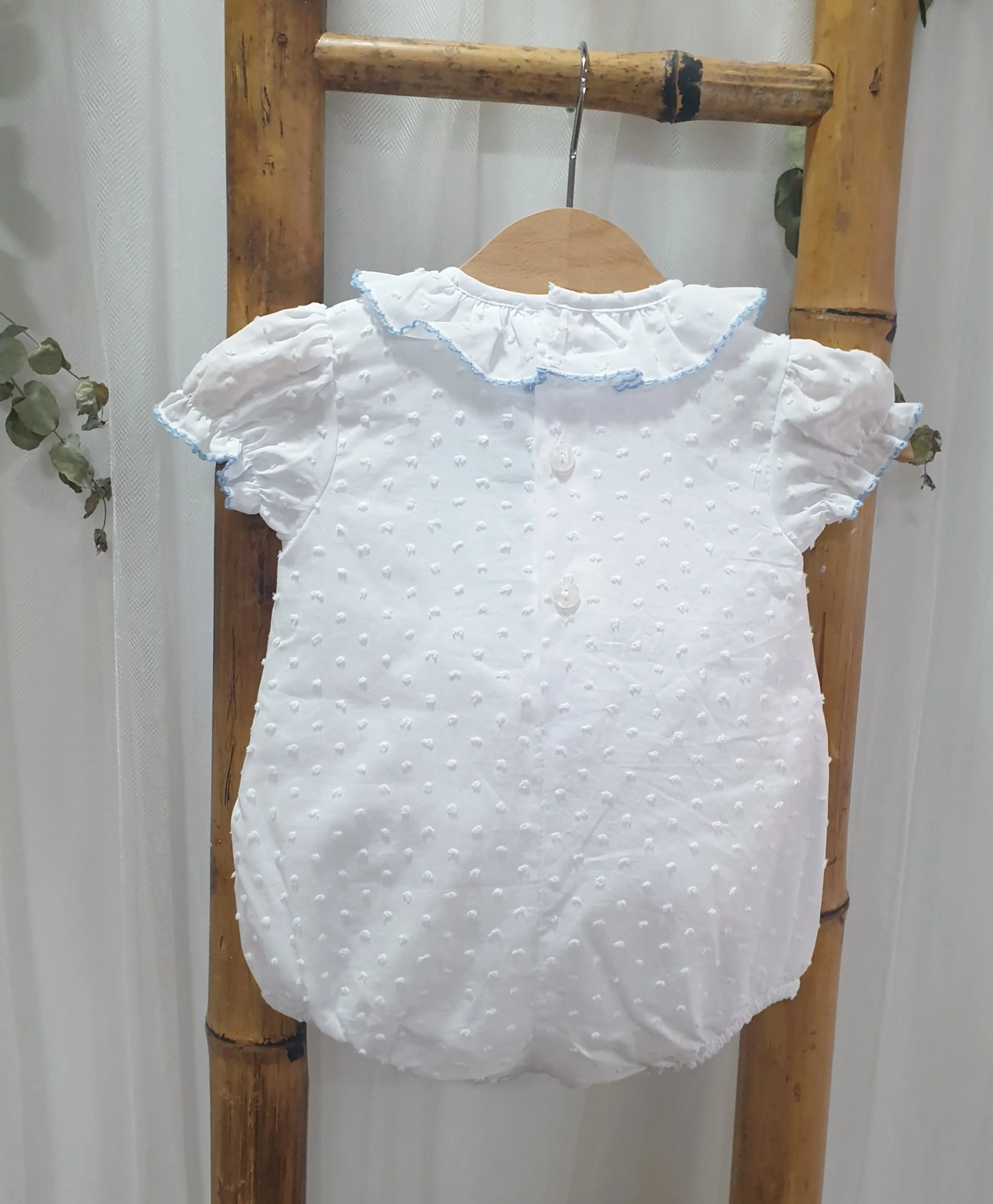 A Pelele punto smock R200852 Plumeti azulón
