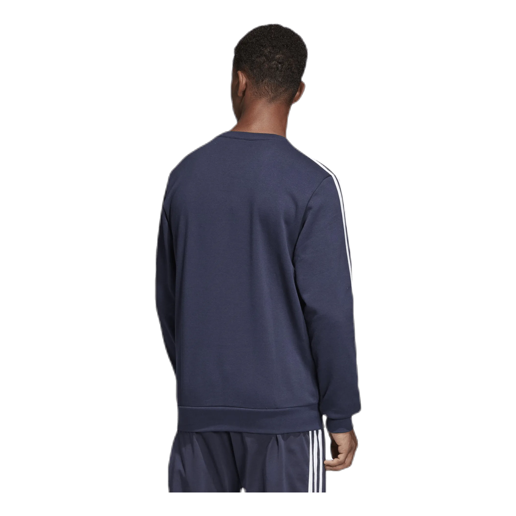 Adidas Essentials 3 Stripes Crewneck French Terry Legend Ink / White