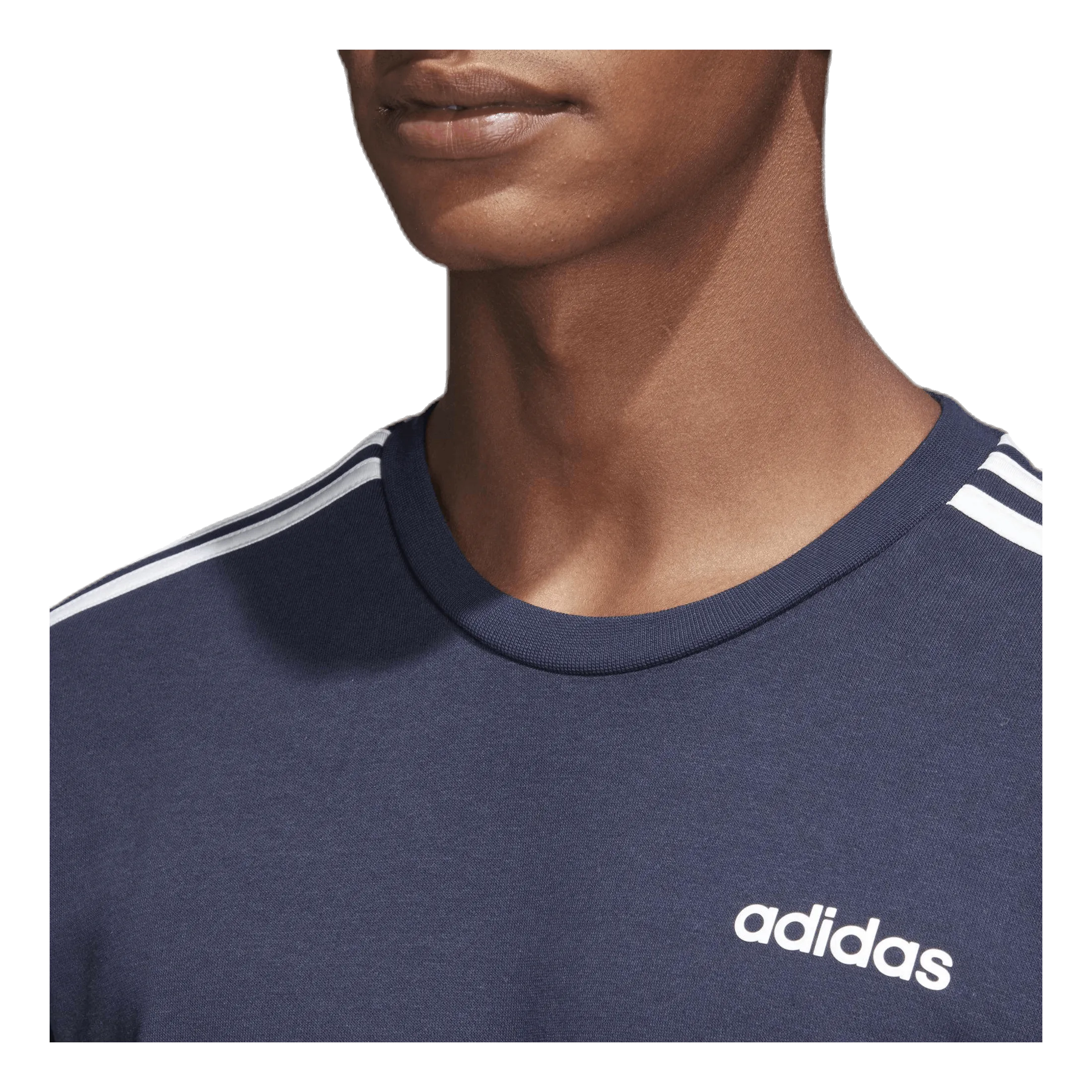 Adidas Essentials 3 Stripes Crewneck French Terry Legend Ink / White