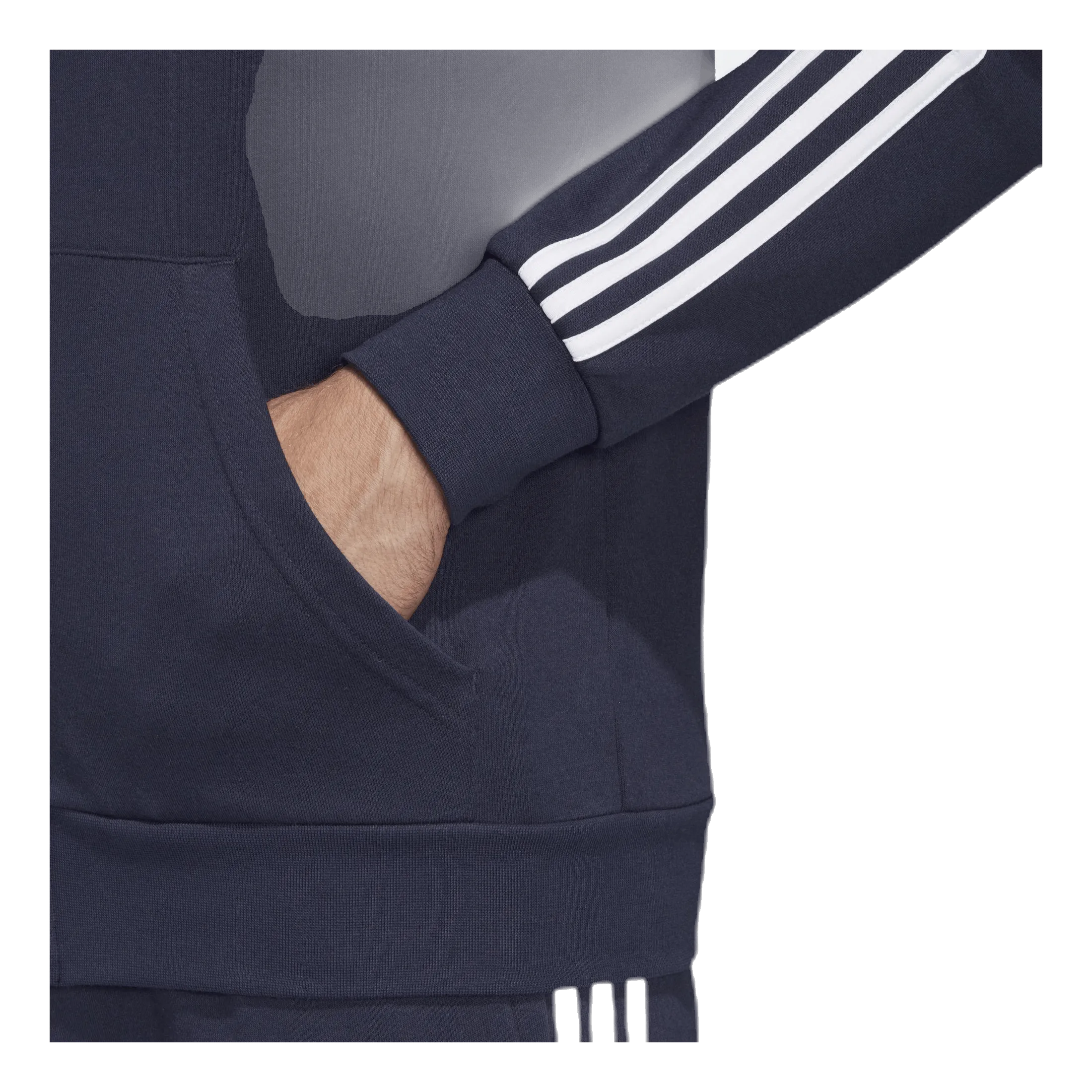 Adidas Essentials 3 Stripes Fullzip French Terry Legend Ink / White