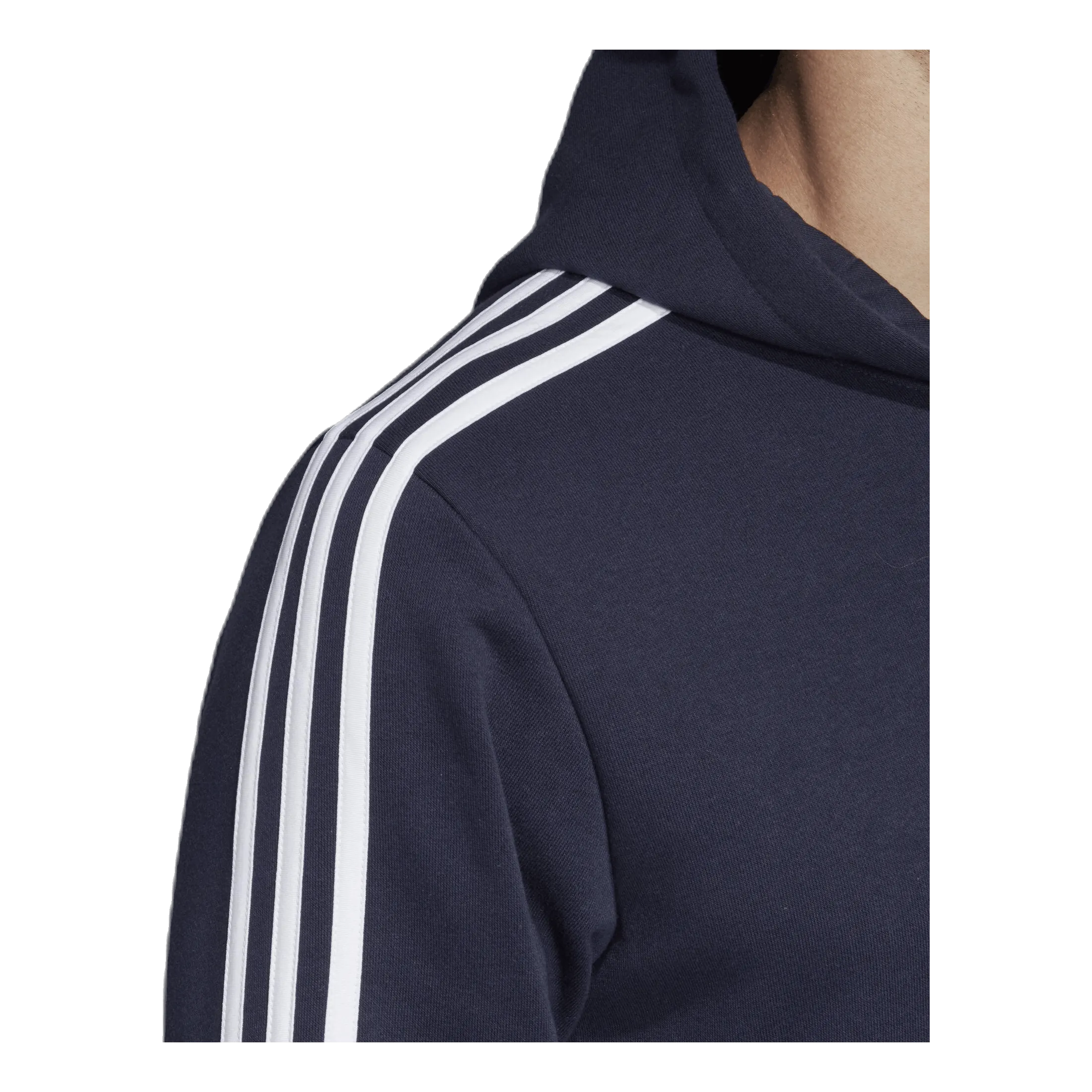 Adidas Essentials 3 Stripes Fullzip French Terry Legend Ink / White