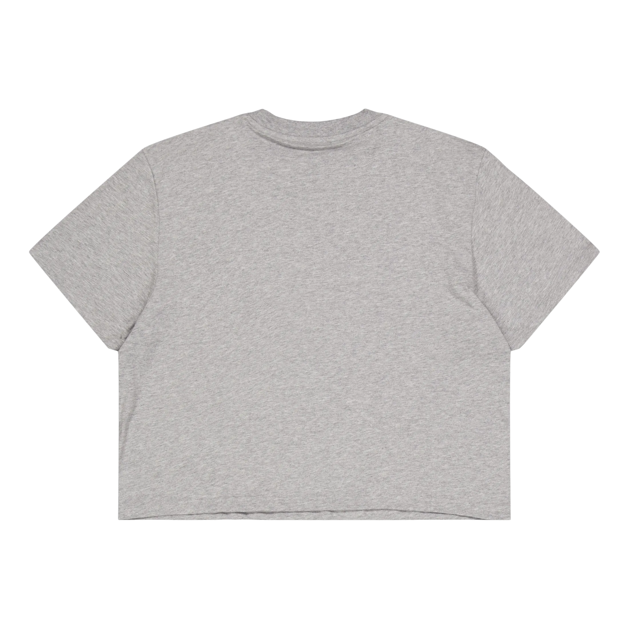 ADIDAS ESSENTIALS 3STRIPES SINGLE JERSEY CROP TOP MEDIUM GREY HEATHER