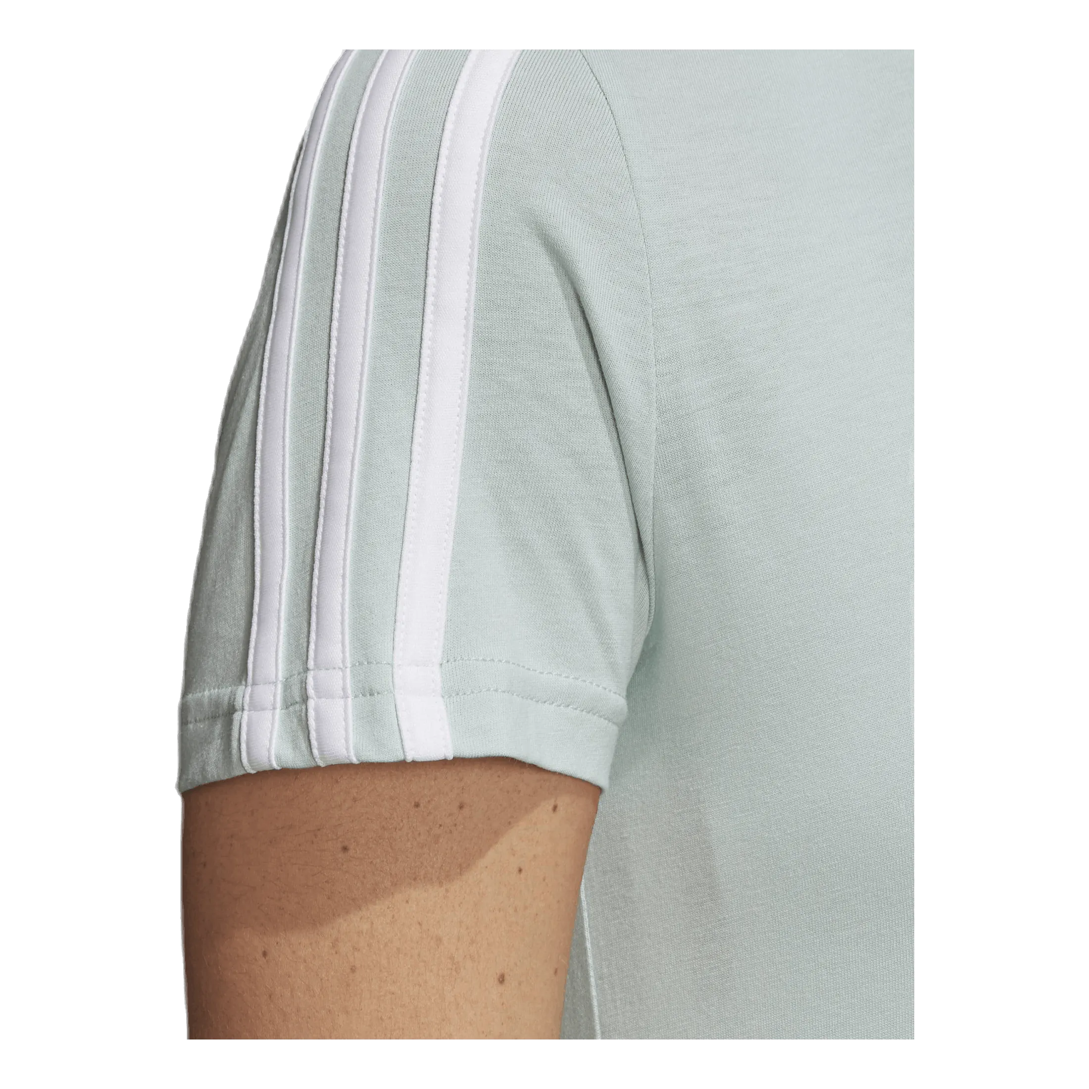 Adidas Essentials 3S Slim Tee Green Tint / White