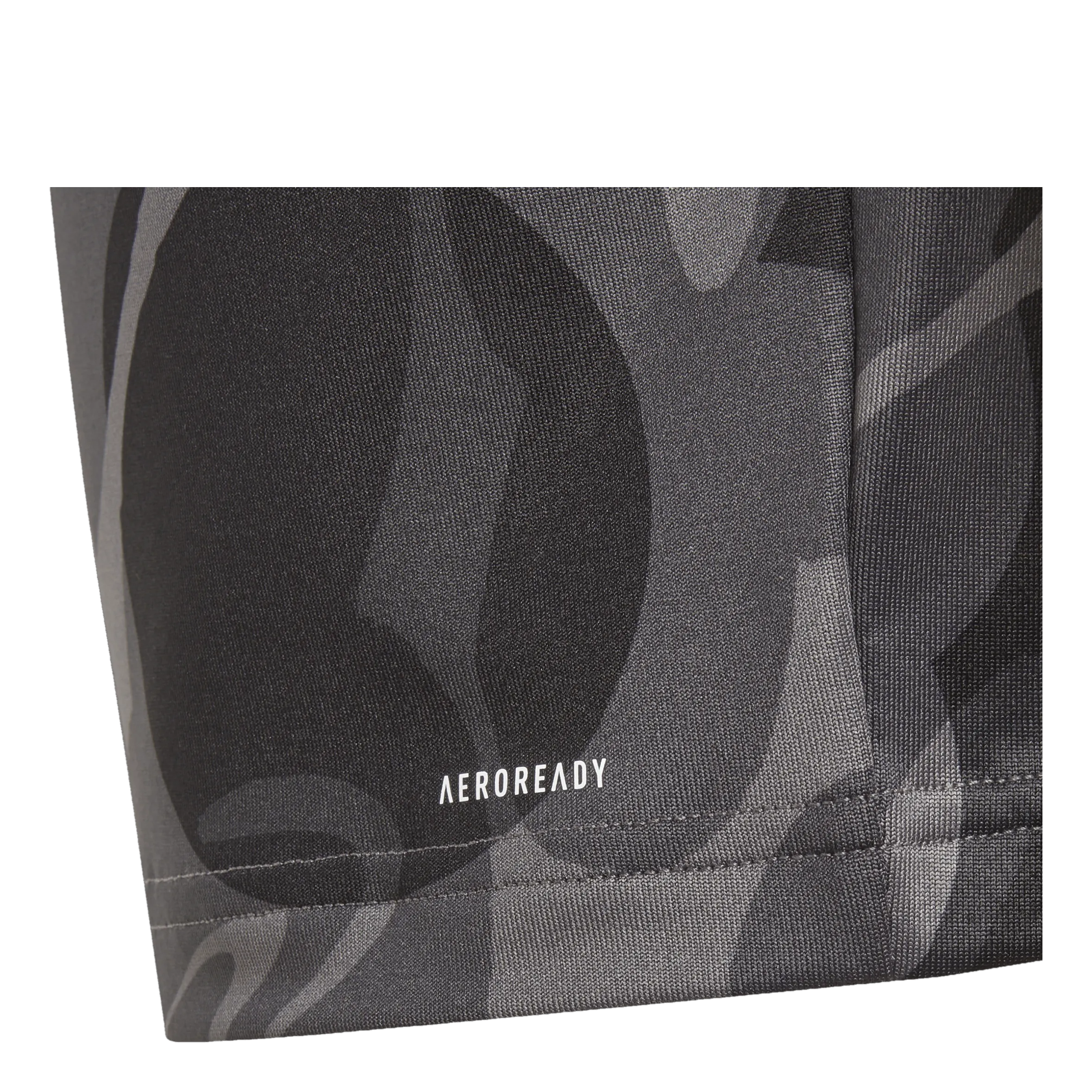 ADIDAS ESSENTIALS AEROREADY SEASONAL PRINT CROP TSHIRT KIDS BLACK