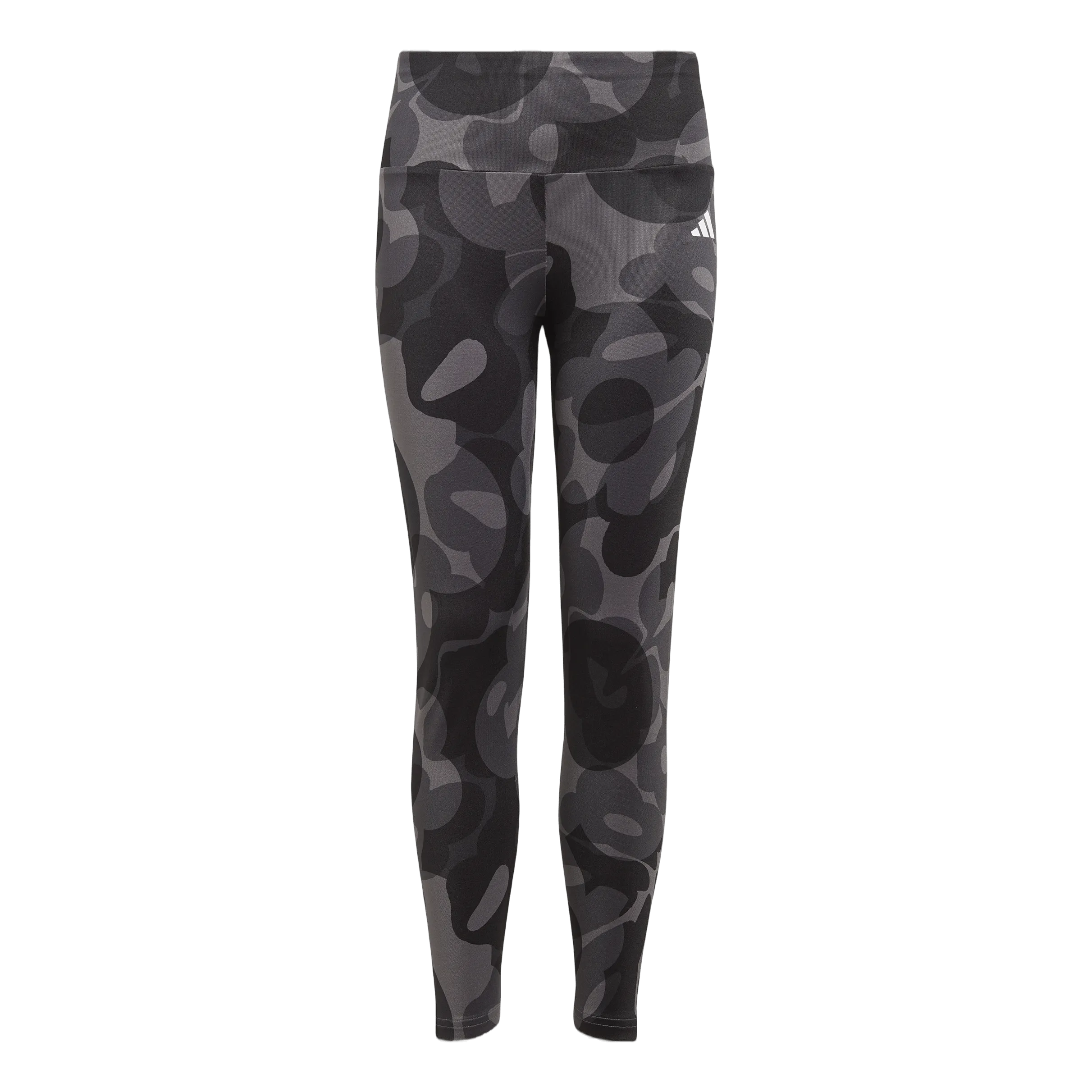 ADIDAS ESSENTIALS AEROREADY SEASONAL PRINT HIGHWAIST 7/8 LEGGINGS KIDS BLACK