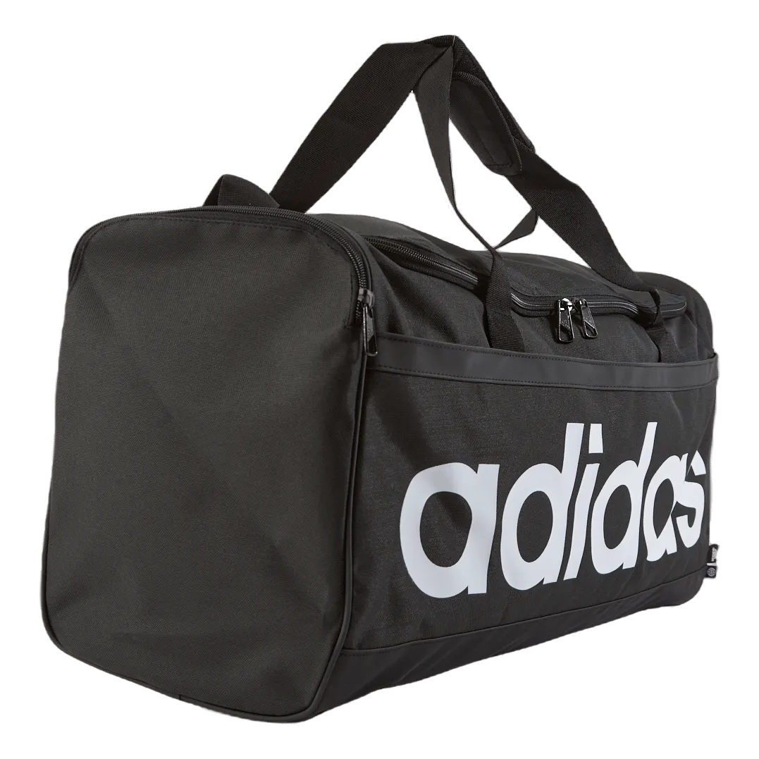 Adidas Essentials Linear Duffel Bag Medium Black / White