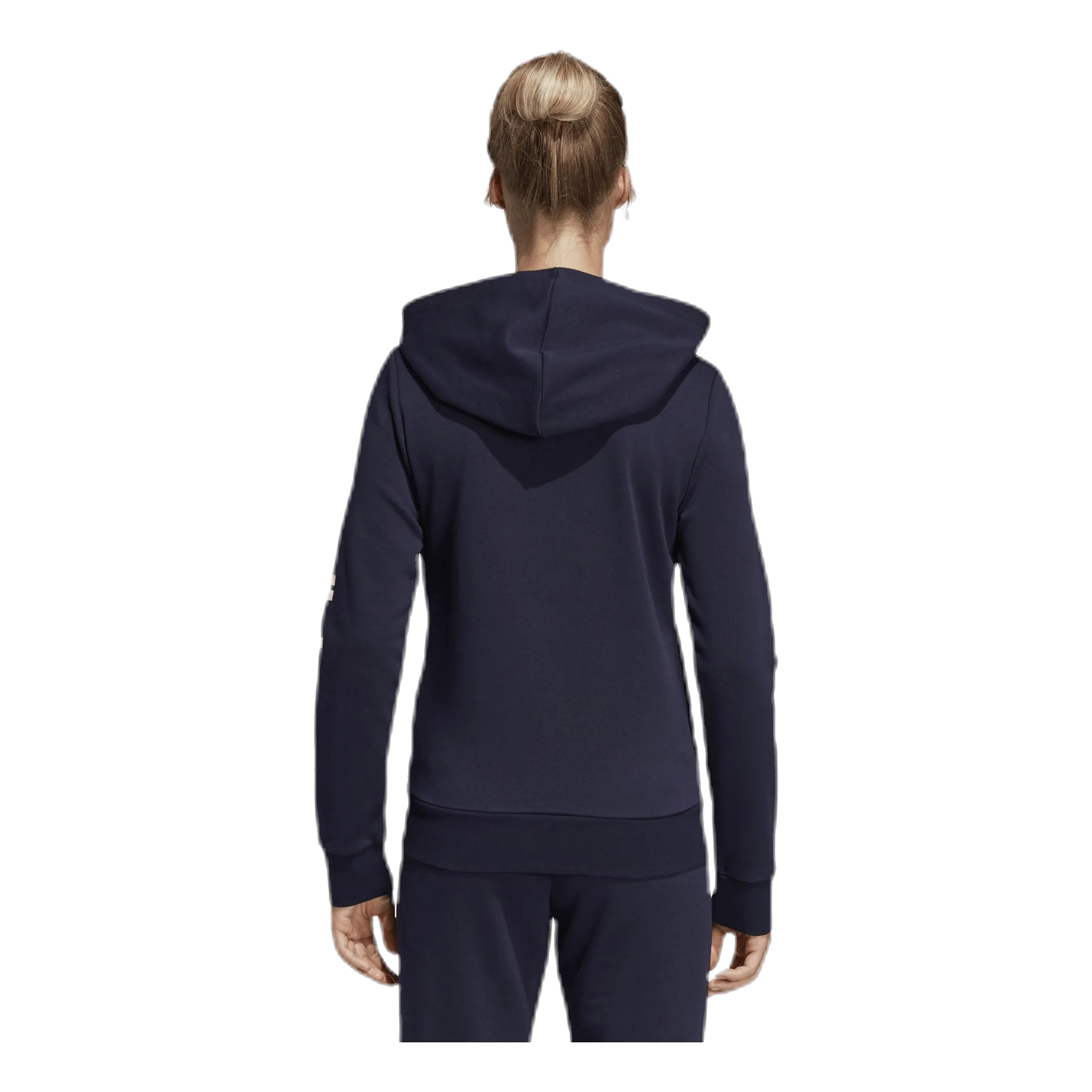 Adidas Essentials Linear Full Zip Hoodie Legend Ink / White