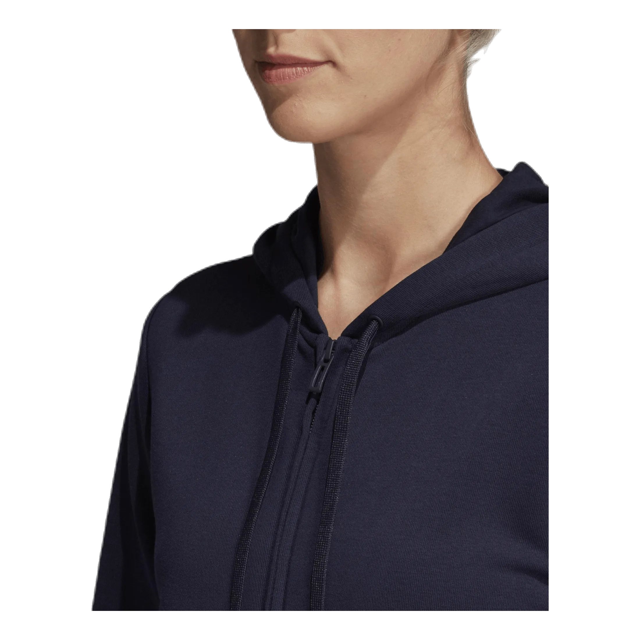 Adidas Essentials Linear Full Zip Hoodie Legend Ink / White