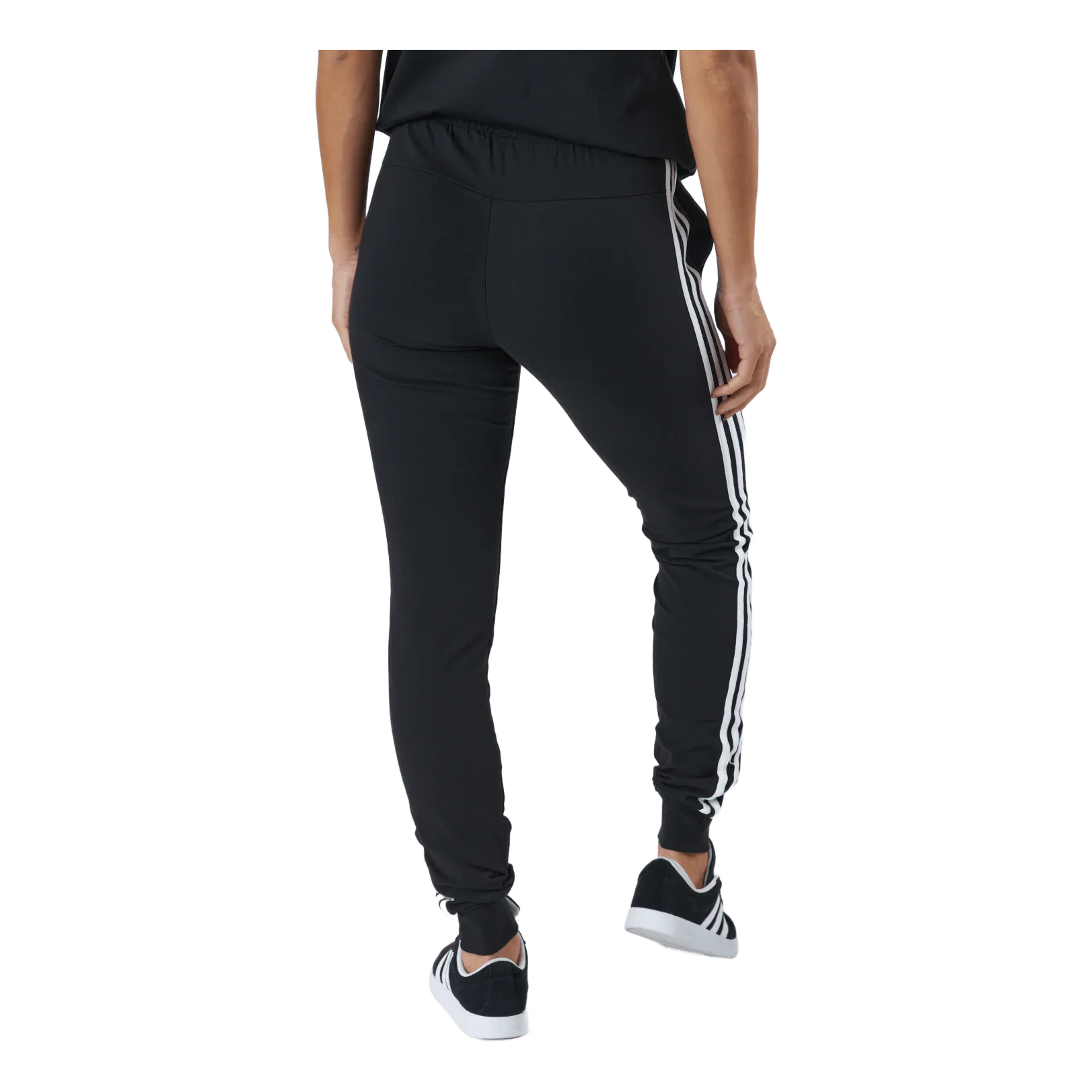ADIDAS ESSENTIALS SINGLE JERSEY 3STRIPES JOGGERS BLACK