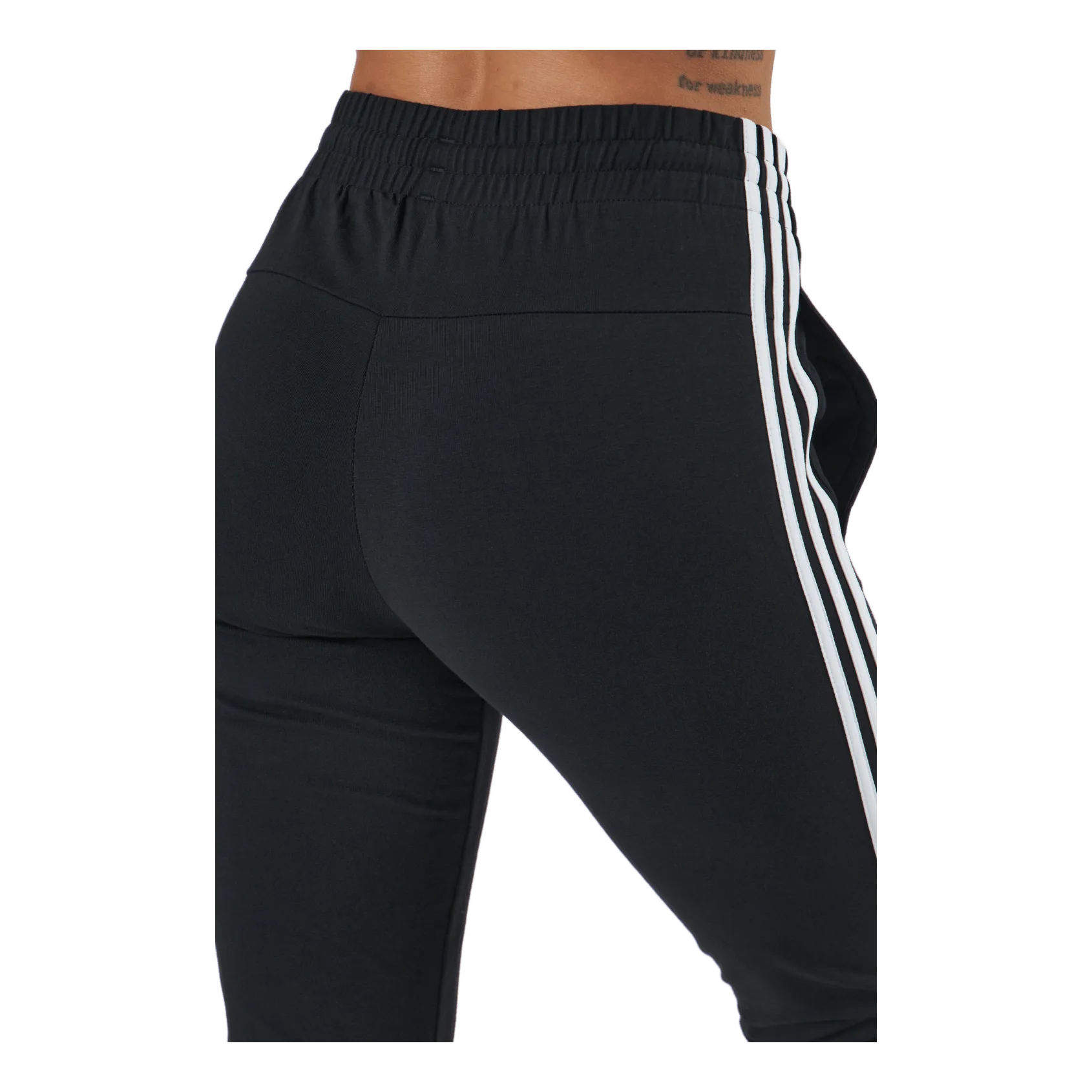 ADIDAS ESSENTIALS SINGLE JERSEY 3STRIPES JOGGERS BLACK