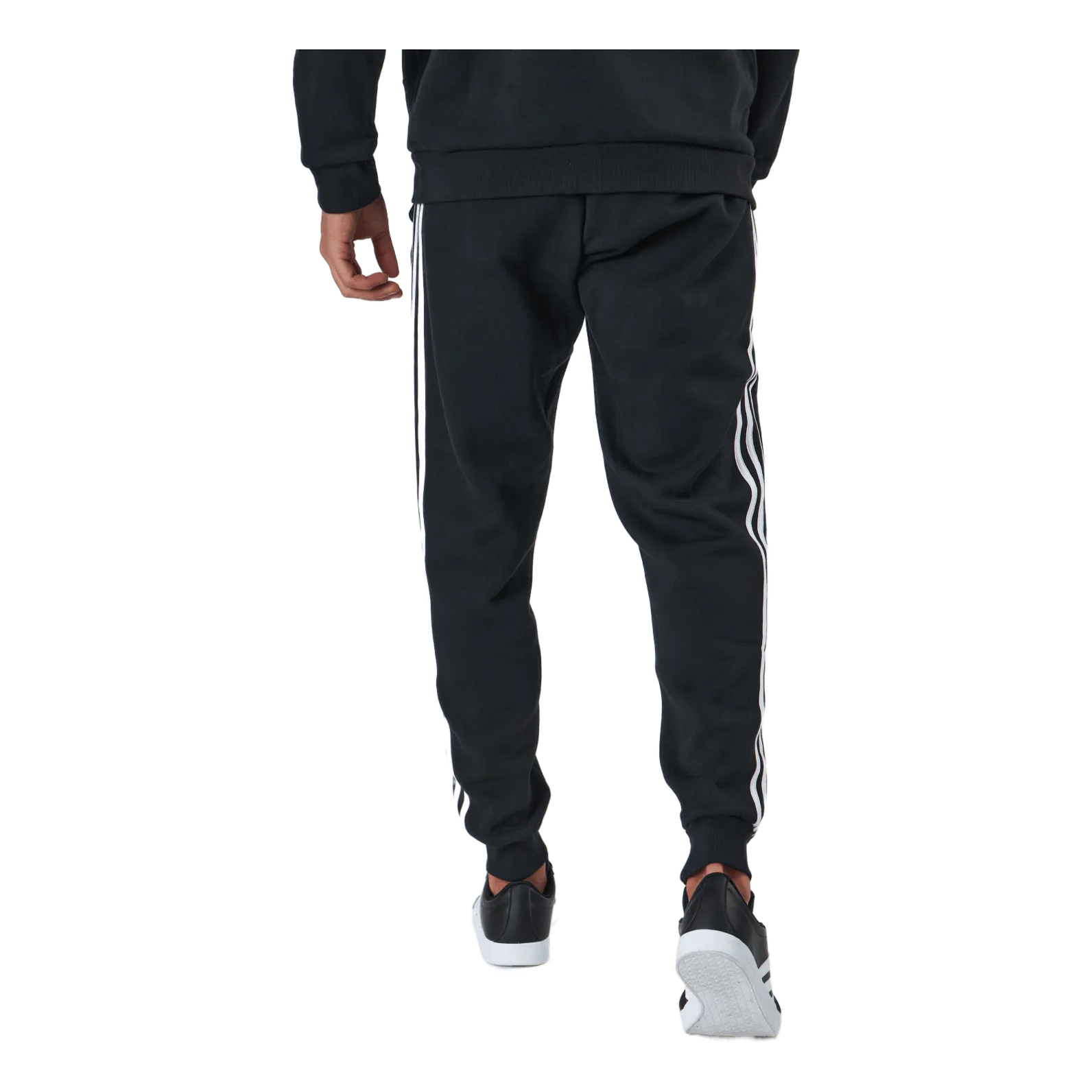 Adidas Essentials Slim  3 Stripes Pants Black / White