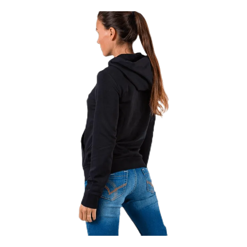 Adidas Essentials Solid Full Zip Hoodie Black / White