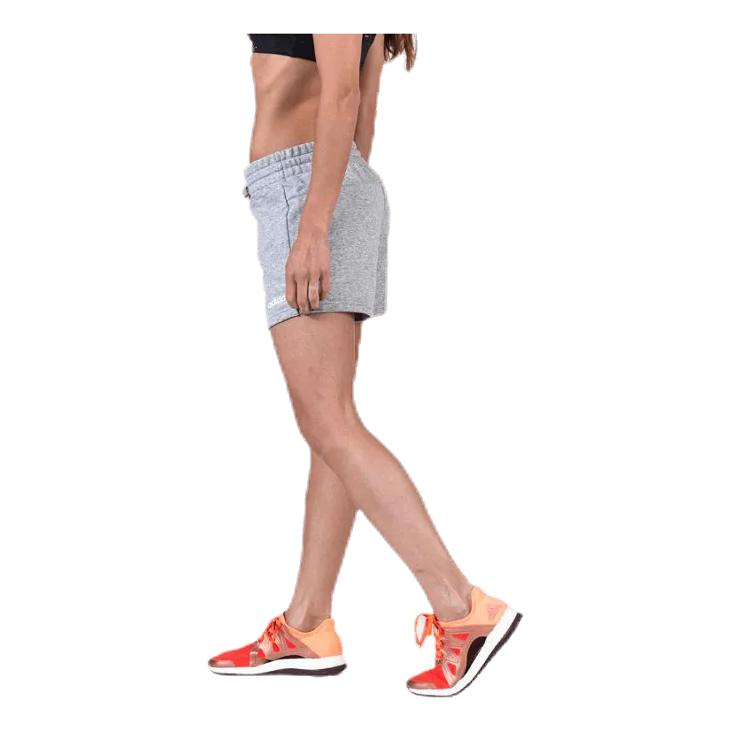 Adidas Essentials Solid Short Medium Grey Heather / White