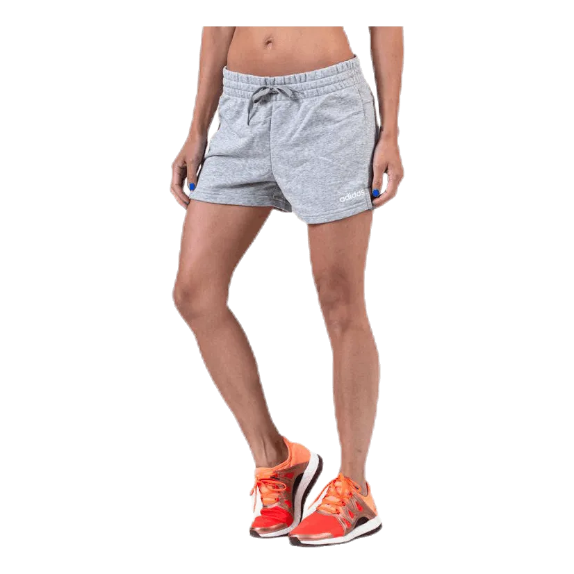 Adidas Essentials Solid Short Medium Grey Heather / White