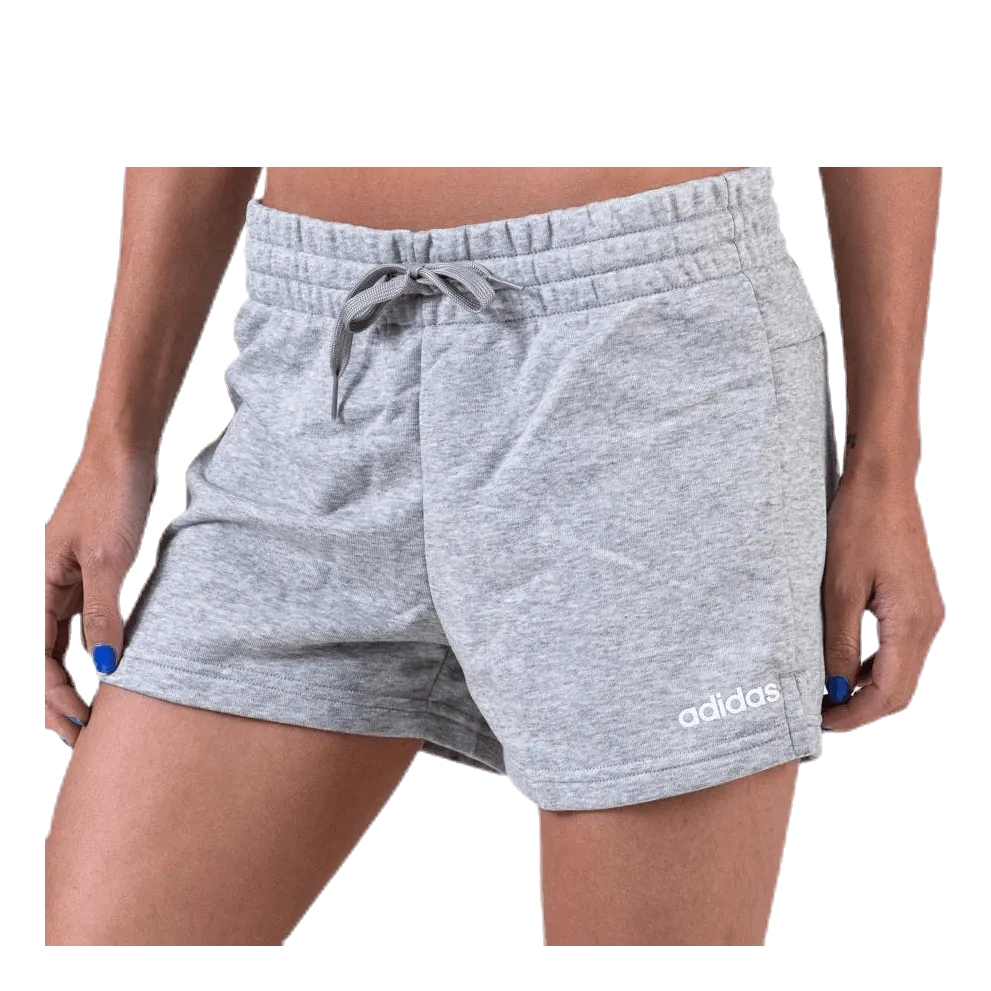 Adidas Essentials Solid Short Medium Grey Heather / White