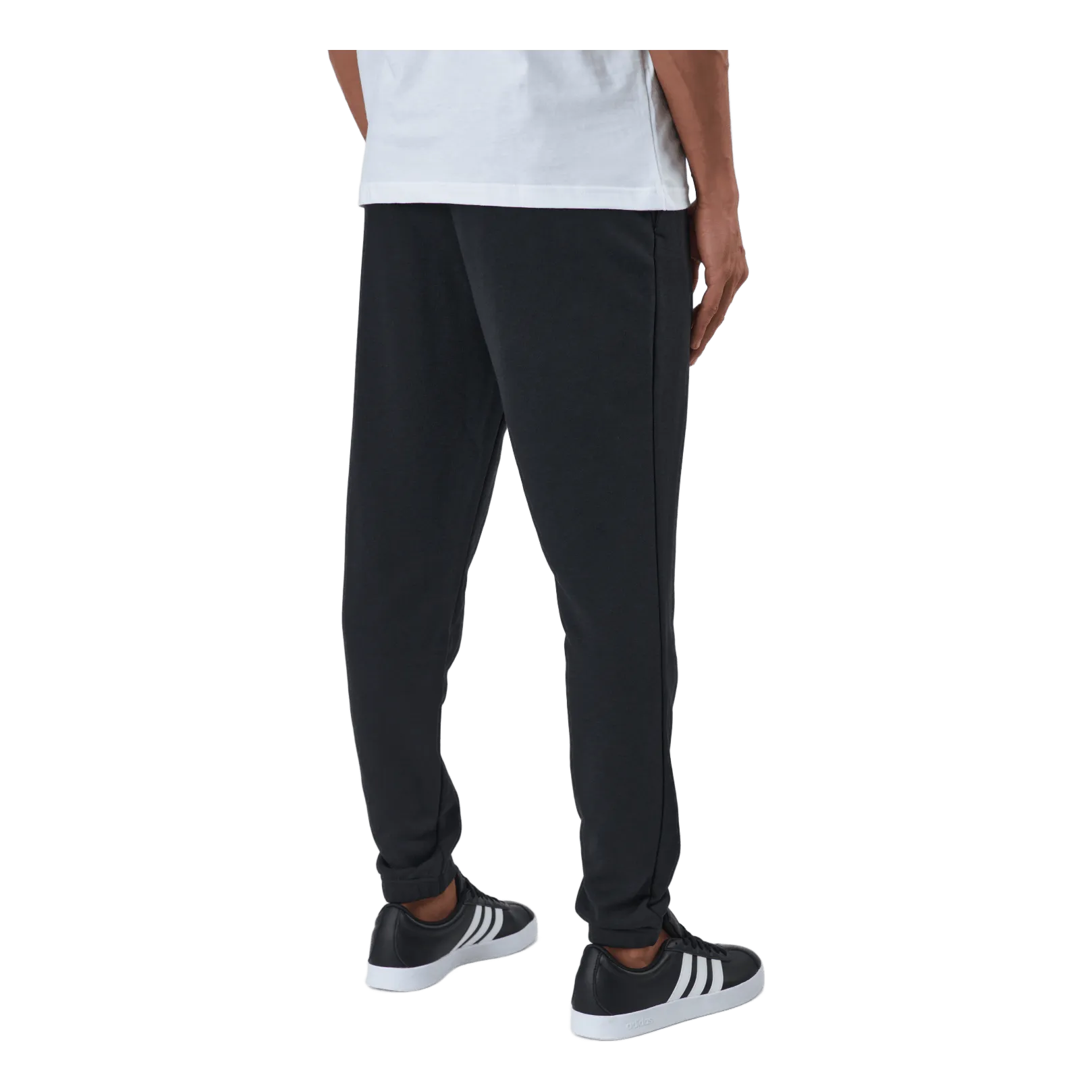 Adidas Essentials Tapered Elastic Cuff Linear Pants Black