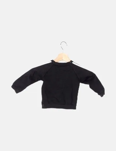 Adidas Sudadera negra logo