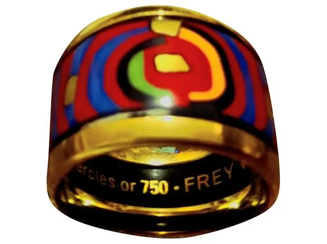 Anillo Frey Wille al estilo de Hèrmes Multicolor 