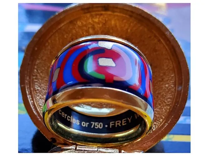 Anillo Frey Wille al estilo de Hèrmes Multicolor 