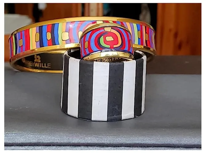 Anillo Frey Wille al estilo de Hèrmes Multicolor 