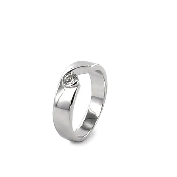 Anillos circonitas diseo de lágrima estilo grueso