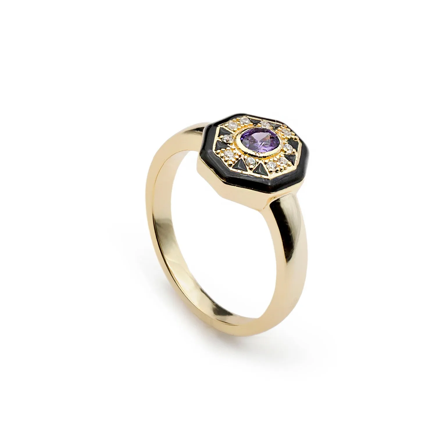 Anillos con piedras diseo geométrico estilo étnico