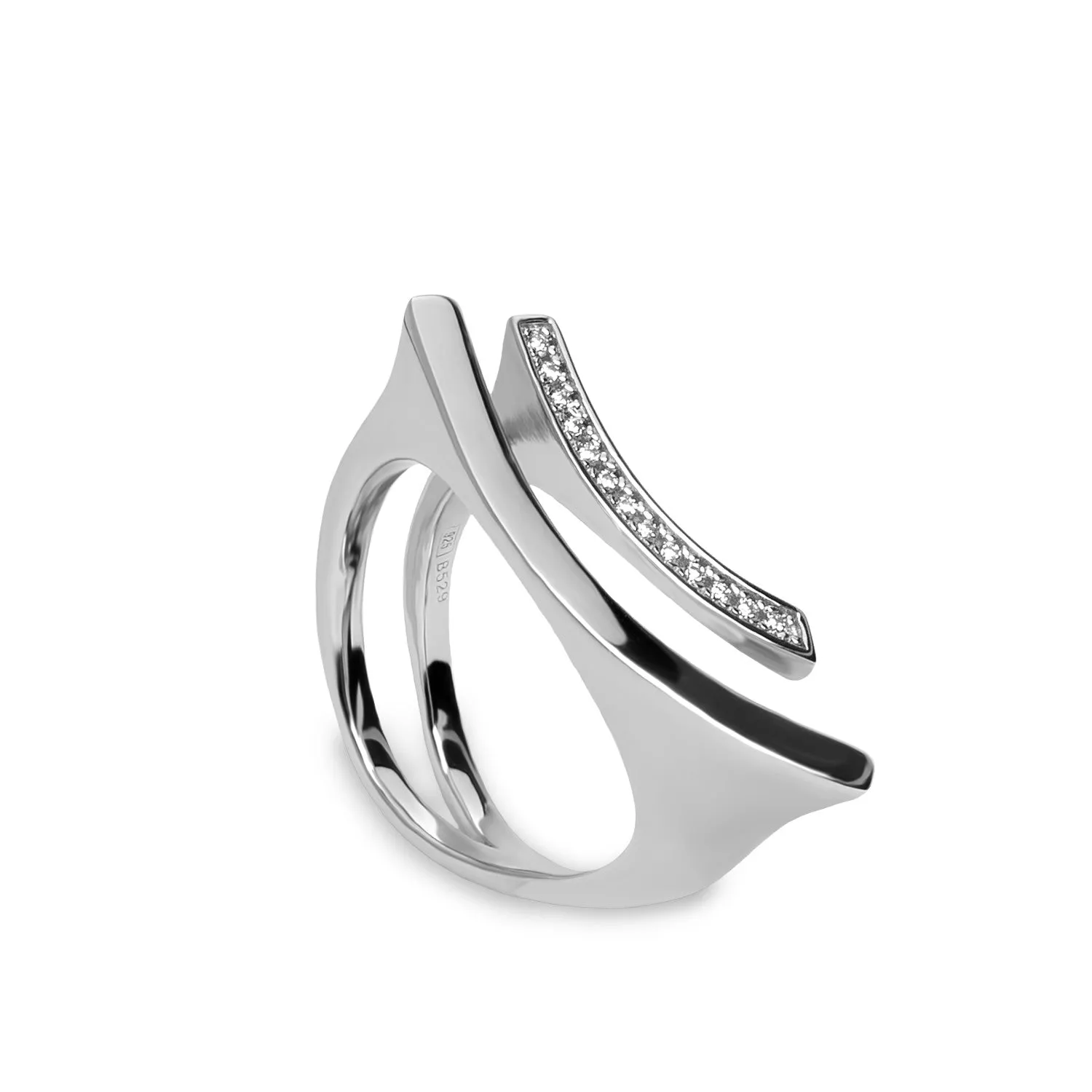 Anillos de diseo de plata estilo minimalista
