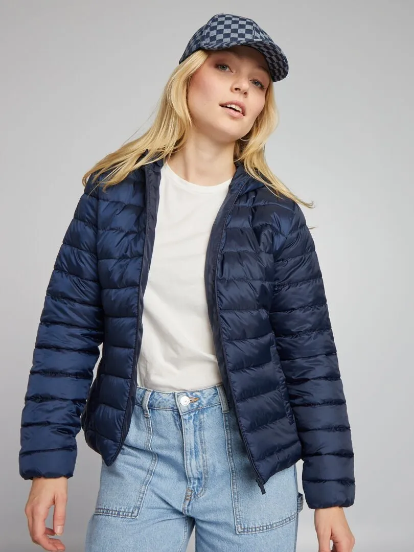 ANORAK ACOLCHADO DE BOTELLAS RECICLADAS  AZUL