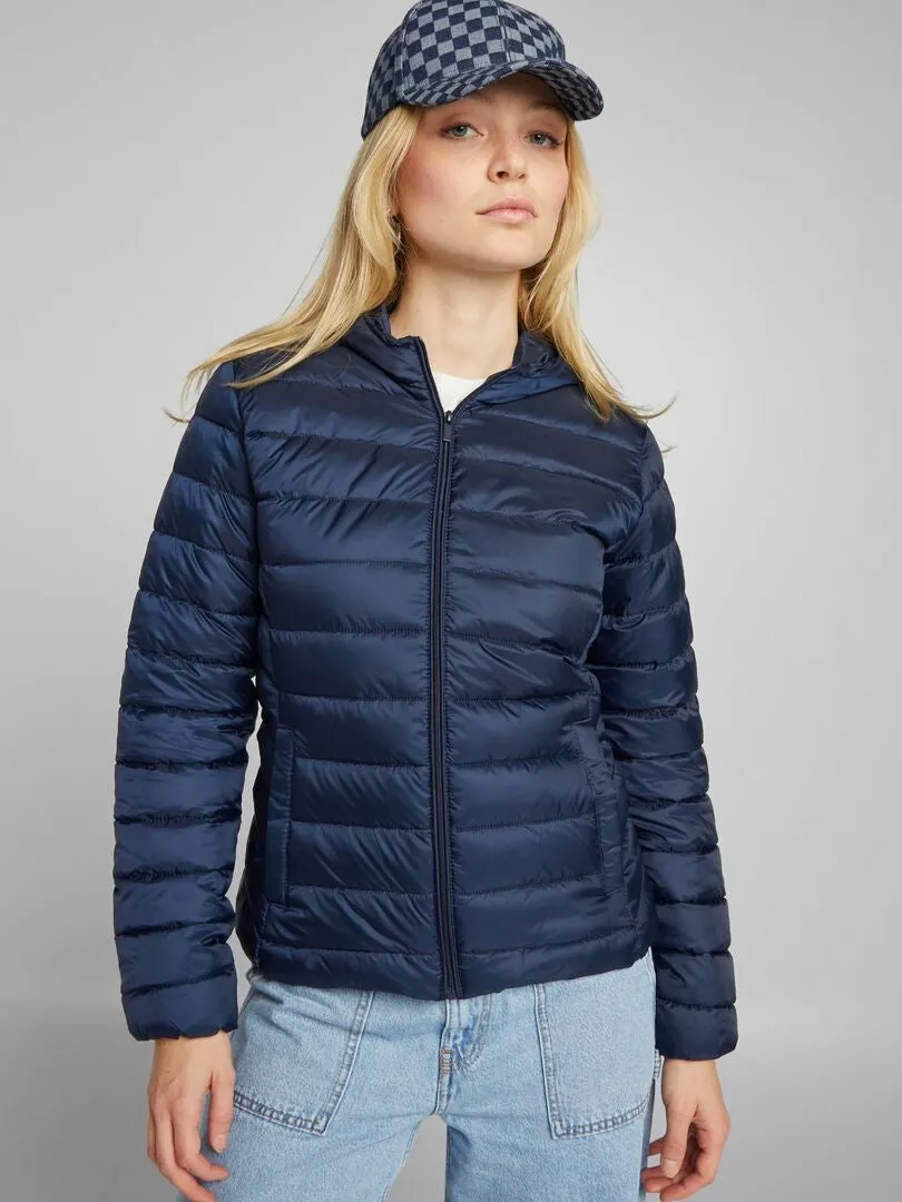 ANORAK ACOLCHADO DE BOTELLAS RECICLADAS  AZUL
