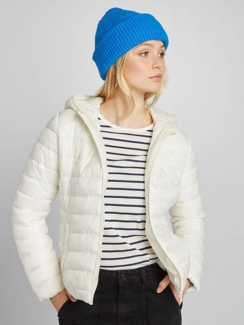 ANORAK ACOLCHADO DE BOTELLAS RECICLADAS  BLANCO
