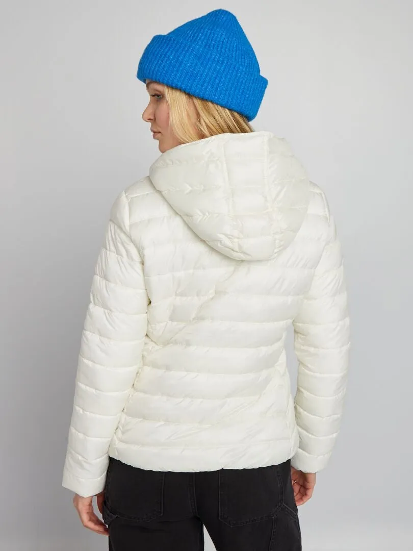 ANORAK ACOLCHADO DE BOTELLAS RECICLADAS  BLANCO