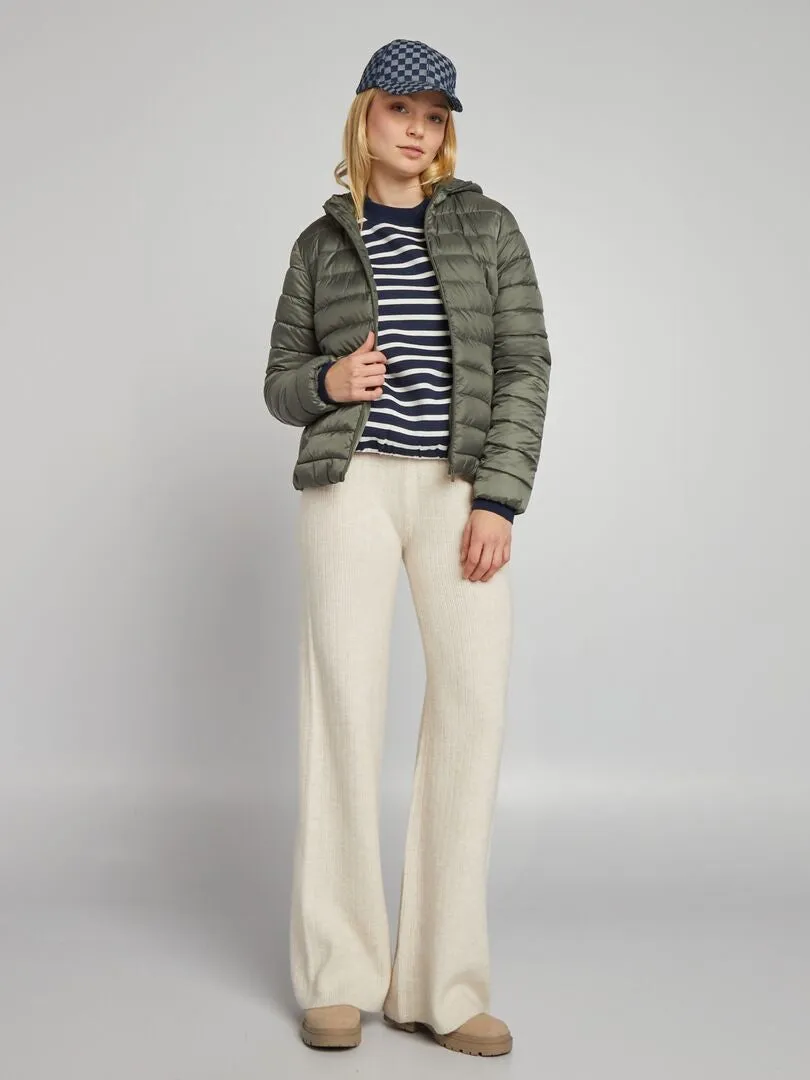 ANORAK ACOLCHADO DE BOTELLAS RECICLADAS  KAKI