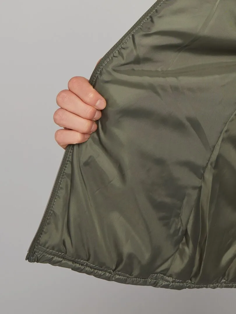 ANORAK ACOLCHADO DE BOTELLAS RECICLADAS  KAKI