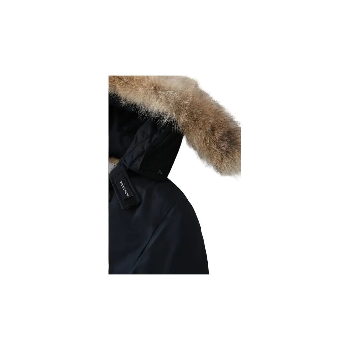 Anorak Arctic Detachable Fur Hombre Melton Blue
