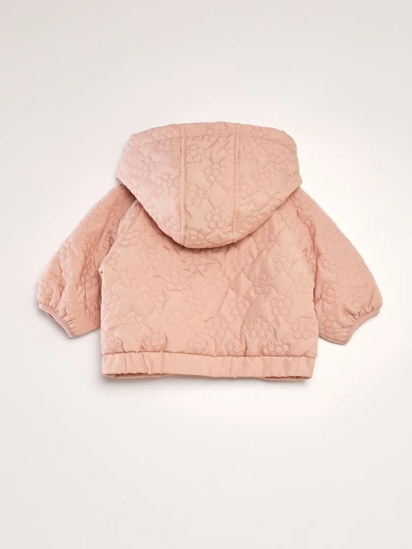 ANORAK CON CAPUCHA  ROSA
