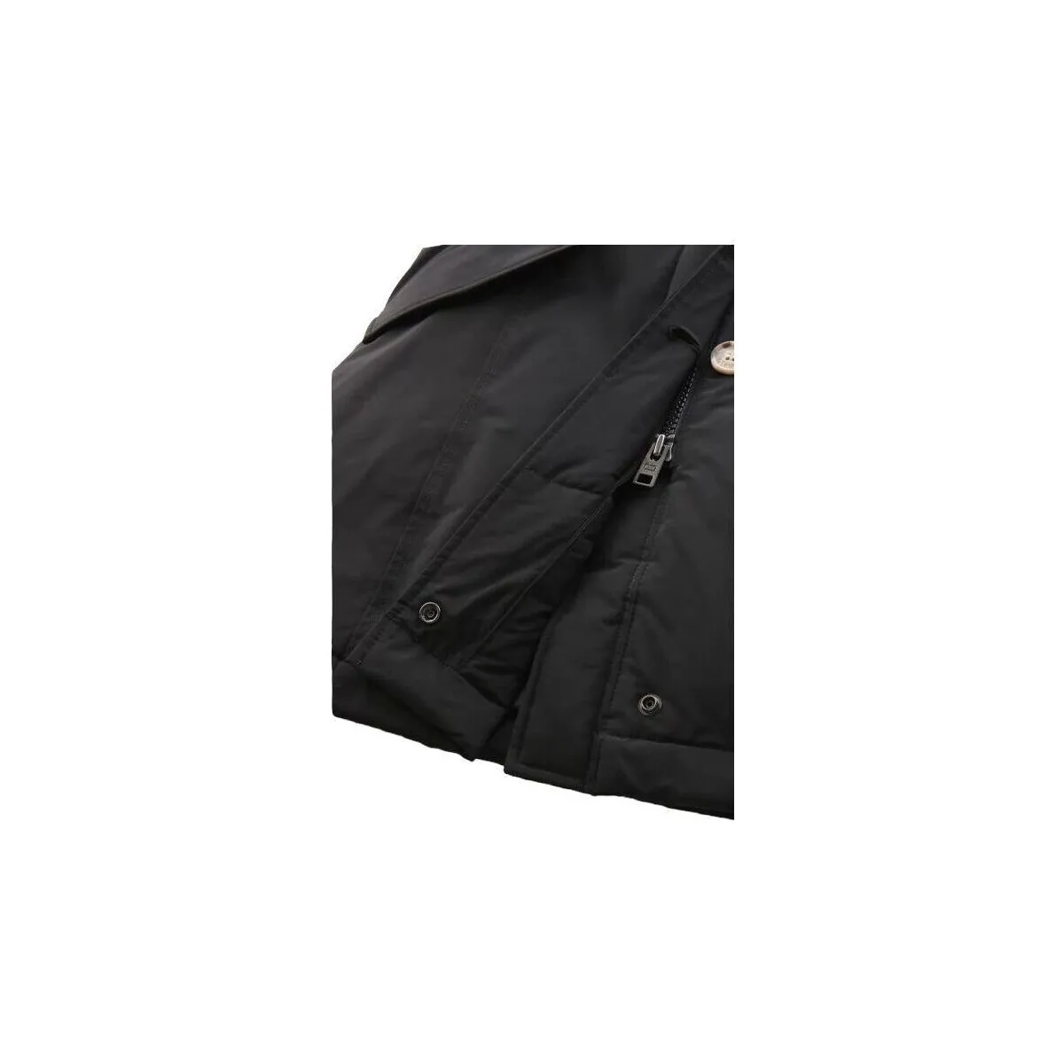 Anorak Luxury Arctic Raccoon Mujer Black
