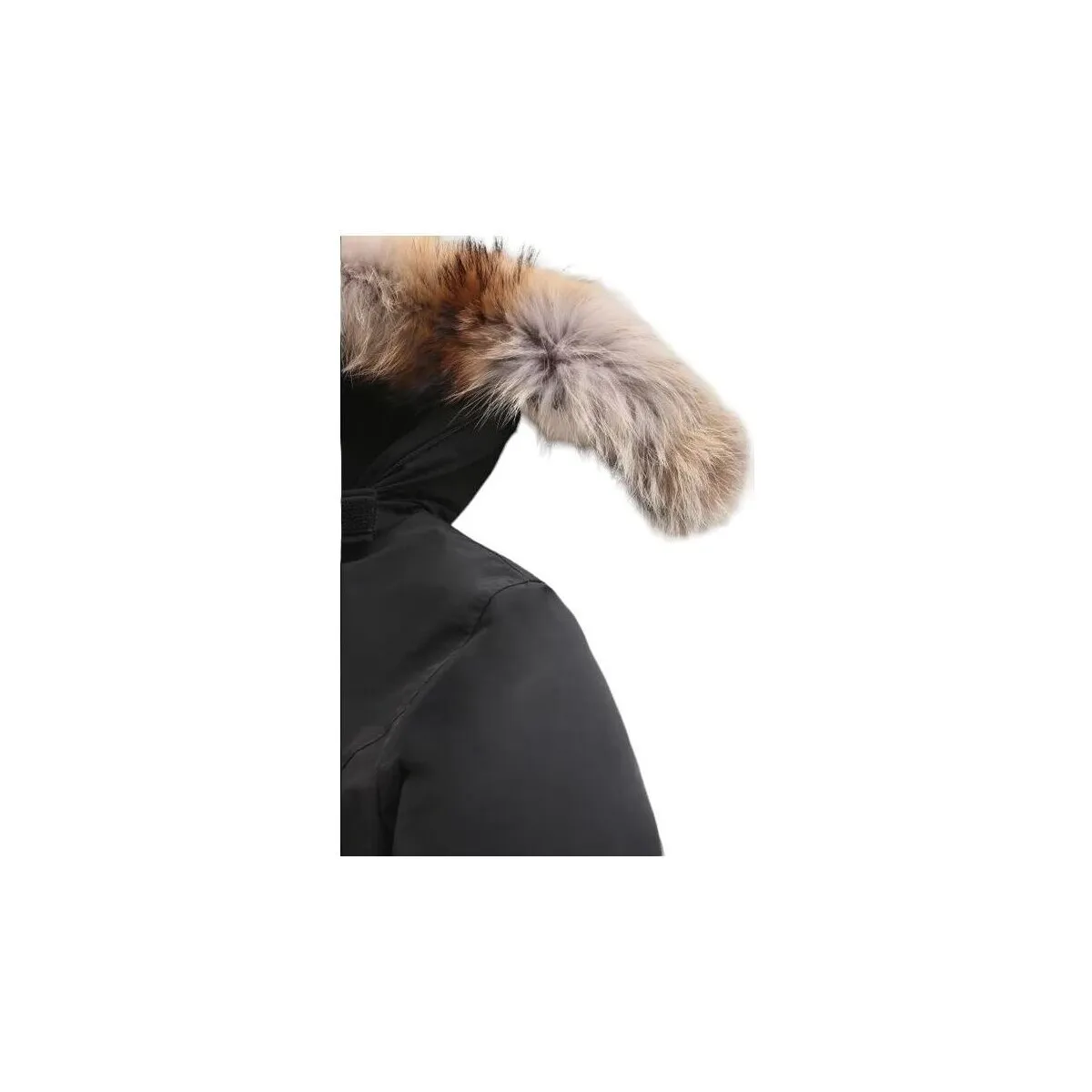 Anorak Luxury Arctic Raccoon Mujer Black