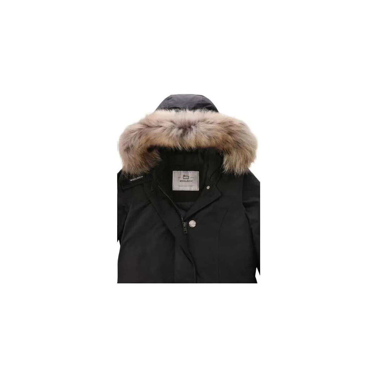 Anorak Luxury Arctic Raccoon Mujer Black