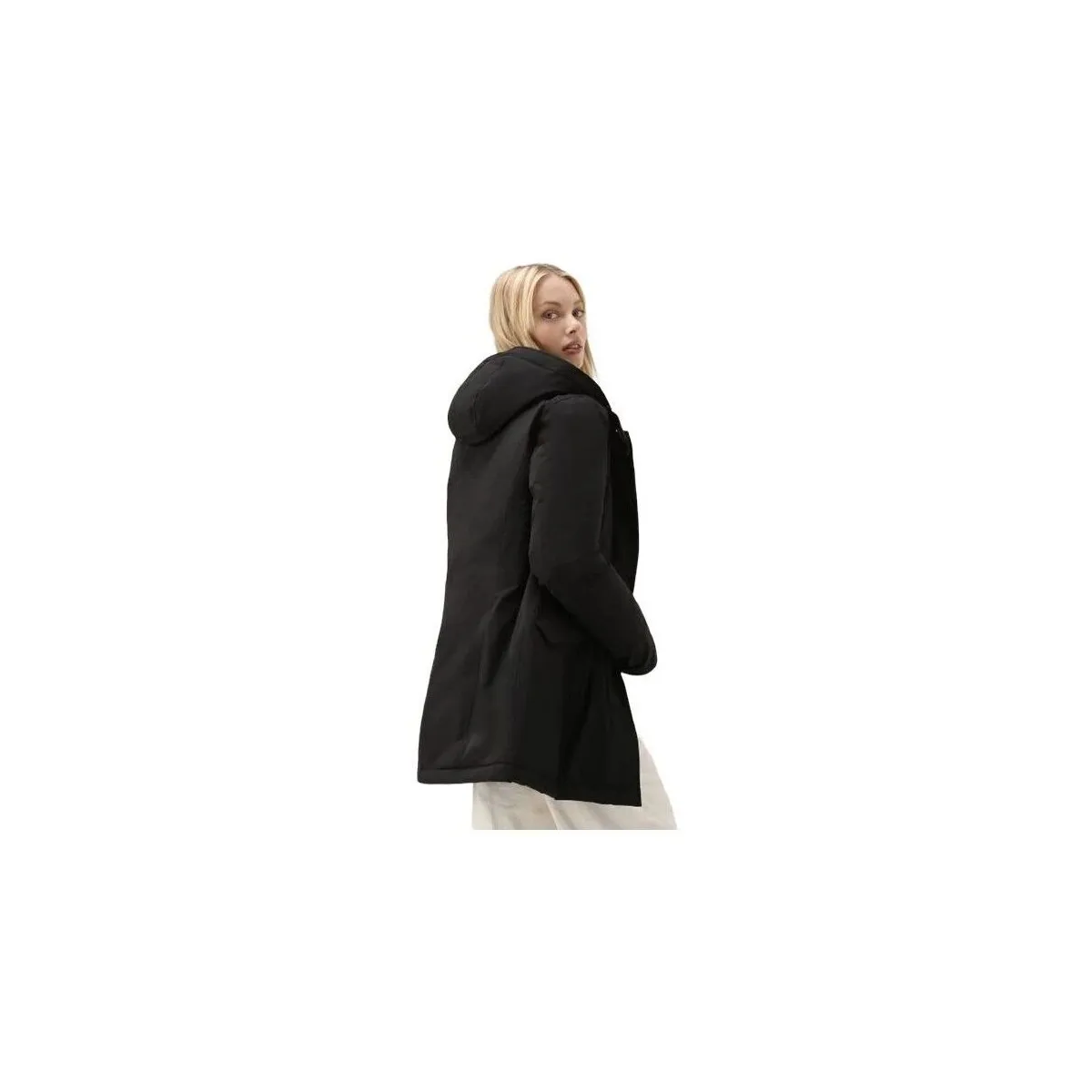 Anorak Luxury Arctic Raccoon Mujer Black