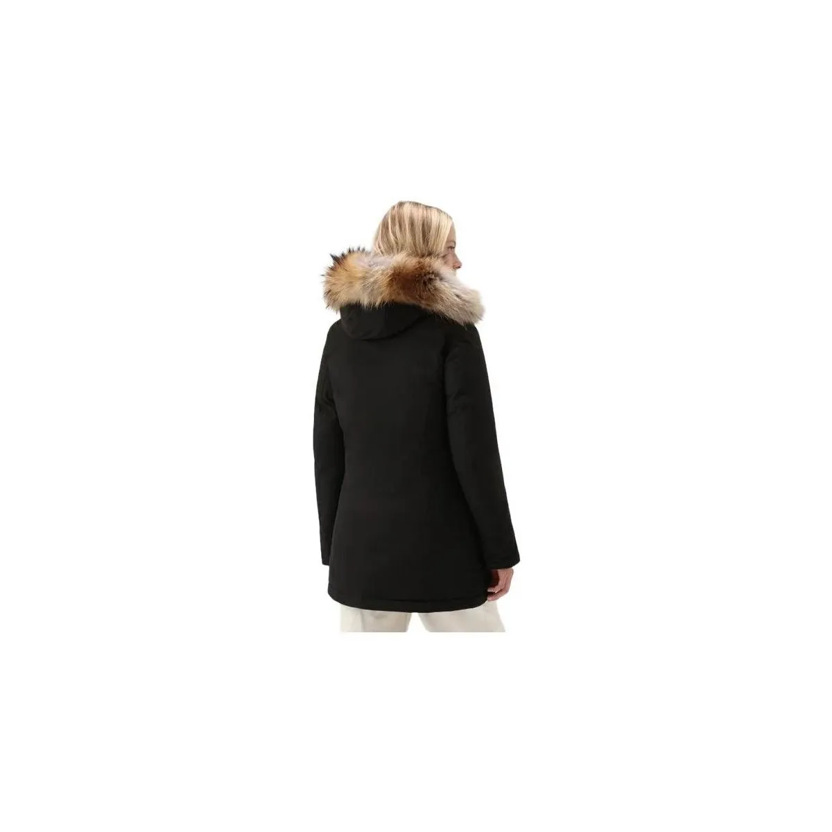 Anorak Luxury Arctic Raccoon Mujer Black