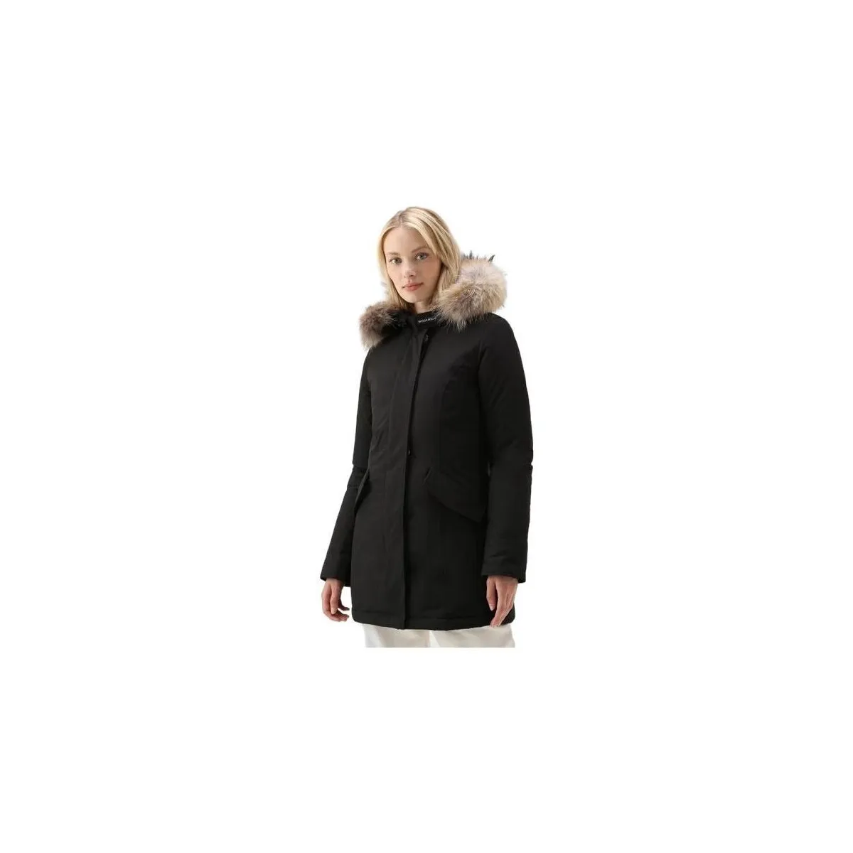 Anorak Luxury Arctic Raccoon Mujer Black