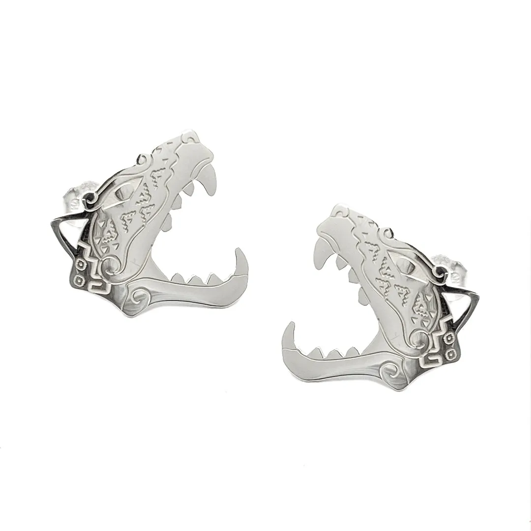 ARETES JAGUAR  PLATA
