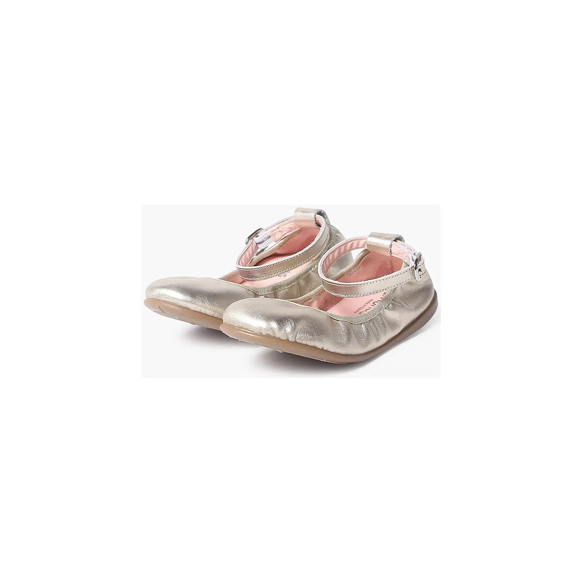 Bailarinas Piel Elástico Cierre Pulsera