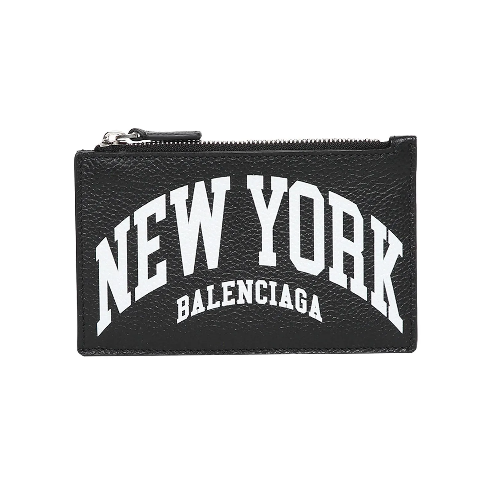 Balenciaga Cities New York Zipped Cash Card Holder "Black"