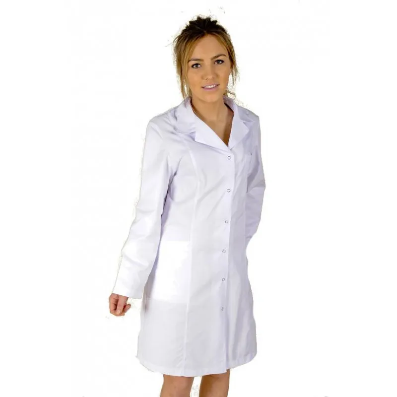 BATA DE LABORATORIO DE MUJER CON CORCHETES  PONSICH