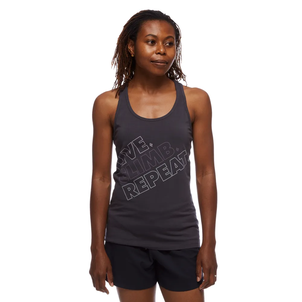 BD LIVE.CLIMB.REPEAT. TANK  WOMEN'S CARBON