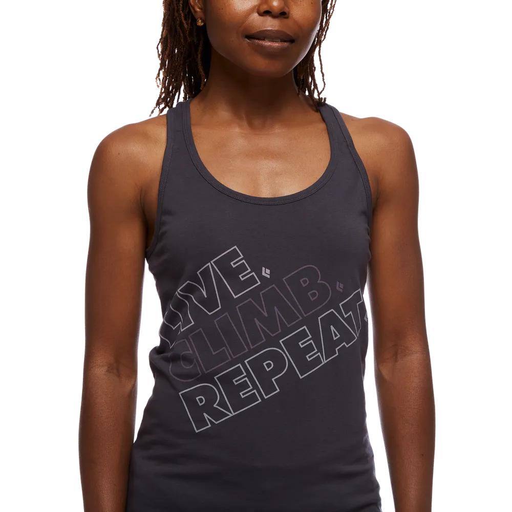 BD LIVE.CLIMB.REPEAT. TANK  WOMEN'S CARBON