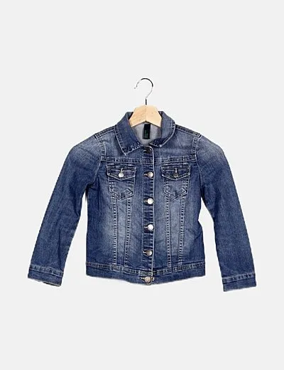 Benetton Chaqueta denim azul